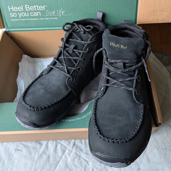 Kuru Quest trail hiking boots EUC men\'s Black sz, 9